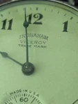 Ingraham Viceroy Trade Mark Windup Pocket Watch Rebuilt Workings, Silver Chain. Fixed Price $150.00.