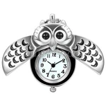 Silver Tone Night Owl Quartz Pocket Watch Necklace Pendant Cute Sweater Chain. Fixed Price $9.99.