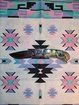 Franklin Mint Wolves Howling At The Moon Folding Pocket Knife. Fixed Price $18.50.