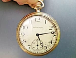 South Bend Pocket Watch Gold Filled Case Mens 429 Grade Engraved 12S Works 1923. Fixed Price $295.00.