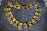 Rare Antique Georgian English Gilt Watch Cock Necklace Choker C1770. Fixed Price $700.00.