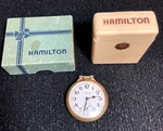 Revised Hamilton 992B Railway Spec Pocket Wa- Plastic Flip Top & Cardboard Box. Fixed Price $1295.00.