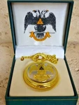 Masonic 32ND Degree Square And Compasses Pocket Watch Chain Vintage. Fixed Price $29.99.