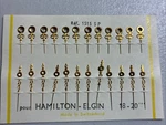 Pair 18-20 Hamilton Elgin Pocket Watch Gold Hour & Minute Hand 1515 Sp. Fixed Price $35.00.