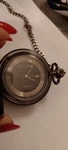 Colibri Pocket Watch With 13" Chain Metallic Grey Day Indicator Make Wish New. Fixed Price $16.00.