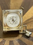 Vintage Lucerne Swiss Antimagnetic Necklace Watch Clear Lucite Ice Cube Pendant. Fixed Price $28.00.