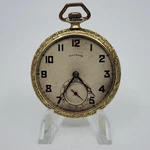 1924 Illinois 12S 17J Double Roller 14K Gold Filled Case Pocket Watch. Fixed Price $189.95.
