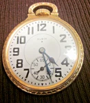Elgin 10K Gold Filled Pocket Watch Grade 315 51MM Diameter Runs Circa 1933. Fixed Price $219.99.