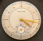 Antique 1946 Waltham Colonial R Pocket Watch Movement Ticks 12S 21J Usa. Fixed Price $49.95.