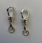 2 Silver Colour Pattern Albert Swivel Pocket Watch Clasp Chain Fob Bracelet. Fixed Price $10.82.