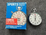Swiss Made Camero 7 Jewels Mechanical 1/5 Wind Up Stop Watch With The Box. Fixed Price $99.95.