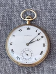 1914 Howard 17J Pocket Watch 14K Boss Extra Gold Filled Swing Out Case Runs. Fixed Price $312.50.