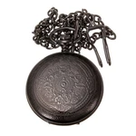 Vintage Retro Steampunk Pocket Watch Black Quartz Pendant Necklace Chain Gift. Fixed Price $8.64.