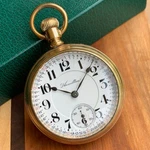1900 Hamilton 940 18S 21J Montgomery Locomotive Back Gold Filled Pocket Watch. Fixed Price $699.00.