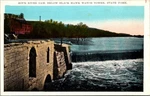 C1929 Rock River Dam Below Black Hawk Watch Tower Illinois Vintage Postcard. Fixed Price $8.50.