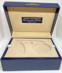 Original Jules Jurgensen Navy Blue Pocket Watch Box With Space For Chain & Knife. Fixed Price $15.00.