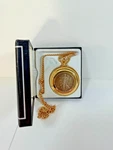 Colibri Pocket Watch 1942 Walking Liberty Half Dollar Coin Dial Gold + Chain/box. Fixed Price $172.00.