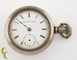 Silverode Antique Elgin Open Face Pocket Watch Gr 6 18S 7-JEWEL 1884. Fixed Price $275.00.