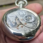 Display Case 1903 18S Elgin 21J Veritas Back Beautiful Antique Quality. Fixed Price $1200.00.