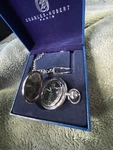 Charles-hubert- Paris Quartz Mechanical Pocket Watch, Box Incl.. Fixed Price $49.95.