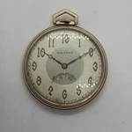 Art Deco Waltham Secometer 19J Royal 12S 10K Gold Filled Pocket Watch - Runs. Fixed Price $195.00.