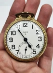 1947 Elgin 10K Rolled Gold 17J Pocket Watch. Fixed Price $250.00.