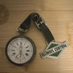 Perseo Railroad Pocket Watch Illinois Central Fob Montreal Chemin De Fer. Fixed Price $45.00.