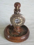 Pocket Watch Stand Dark Oak, Mahogany Or Light Hardwood Display Holder. Fixed Price $25.51.