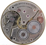Helbros Swiss Cal. 93, 16D, 17J Pocket Watch Movement, 37.7MM, Good Balance (ia). Fixed Price $39.95.