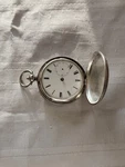 Antique Victorian English Sterling Silver Full Hunter Pocket Watch As-is Repair. Fixed Price $109.90.
