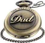 Switchme Retro Quartz Pocket Watch Japan Movement With Belt Clip Chain For Dad. Fixed Price $25.99.