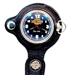 New Harley Davidson Pocket Watch, Rare Unworn Black Brown H-d Logo Pouch $199. Fixed Price $198.85.