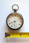 Vintage Elgin Key Wind Coin Silver Pocket Watch 18S 7J Open Face Usa Patina. Fixed Price $149.95.