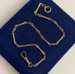 Gold Filled Watch Chain Detail Bar Link Cable Fob 10.5 3.2MM Victorian Gf 8.9G. Fixed Price $65.00.