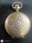 Beautiful Antique Ladies Elgin Pocket Watch Hunter Tri Color Gold Case -will Run. Fixed Price $500.00.