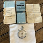 Vtg Hanhart 10A Sport-timer Stopwatch 7 Jewels Mint Box & Papers Germany Working. Fixed Price $210.00.