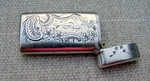 Antique American Gorham Engraved Small Silver Victorian Pocket Match Safe. Fixed Price $202.50.