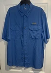 Field & Stream 1871 Light Blue Fishing Shirt Size Xl Pockets Short Sleeve Vented. Fixed Price $24.99.