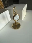 Van Cort Pocket Watch Style Desk Clock Gold Tone Quartz Mantel Office. Fixed Price $17.00.