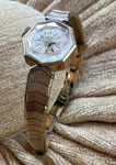 Vintage Swiss Ideal 17 Jewels Ladies Watch Faceted Gf Finesse Band Nos Ticks. Fixed Price $39.99.