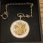 Tissot Skeleton Mechanical Wind Up Pocket Watch T82.4.602.02. Fixed Price $784.97.