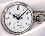 Rare N.mint 50MM Illinois Harley Davison Windup 17 Jewel Men's Pocket Watch. Fixed Price $2299.99.