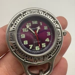 Cedar Creek Quartz Carabiner Pocket Watch Silver Tone Purple Dial Needs Battery. Fixed Price $20.90.