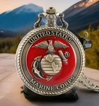 Pocket Watch Us Marine Corps Quartz. Fixed Price $16.16.
