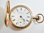1887 Elgin Jewel Hunting Gold Filled Pocket #WATCH262. Fixed Price $480.00.