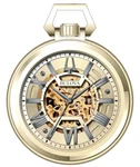 Bulova Men's Automatic Skeleton Gold Stainless Steel Pocket Watch 50MM 97A178. Fixed Price $375.99.