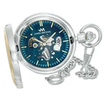 James Michael Blue Skeleton Dial Two-tone Men's Pocket Watch PMA181044. Fixed Price $74.00.