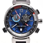 Louis Vuitton Tambour Regatta Q102D Alarm Blue Dial Quartz Men's Watch H#147775. Fixed Price $1429.35.