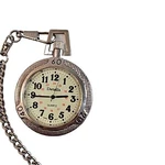 Vintage Quartz Silver-tone Pocket Watch Chain By Details DTL6016 Parts Only. Fixed Price $8.66.