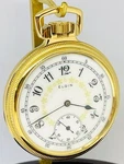 Stunning Fancy Dial 1910 Elgin 16S Grade 293 Display Mainliner Pocket Watch Run. Fixed Price $395.00.